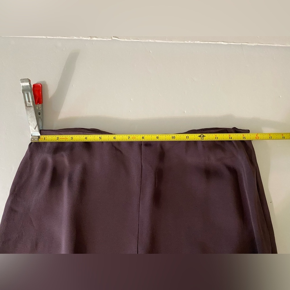 Eileen Fisher Pants Womens Size Small Plum Wide Leg Trousers Minimalist Lux - Picture 6 of 9